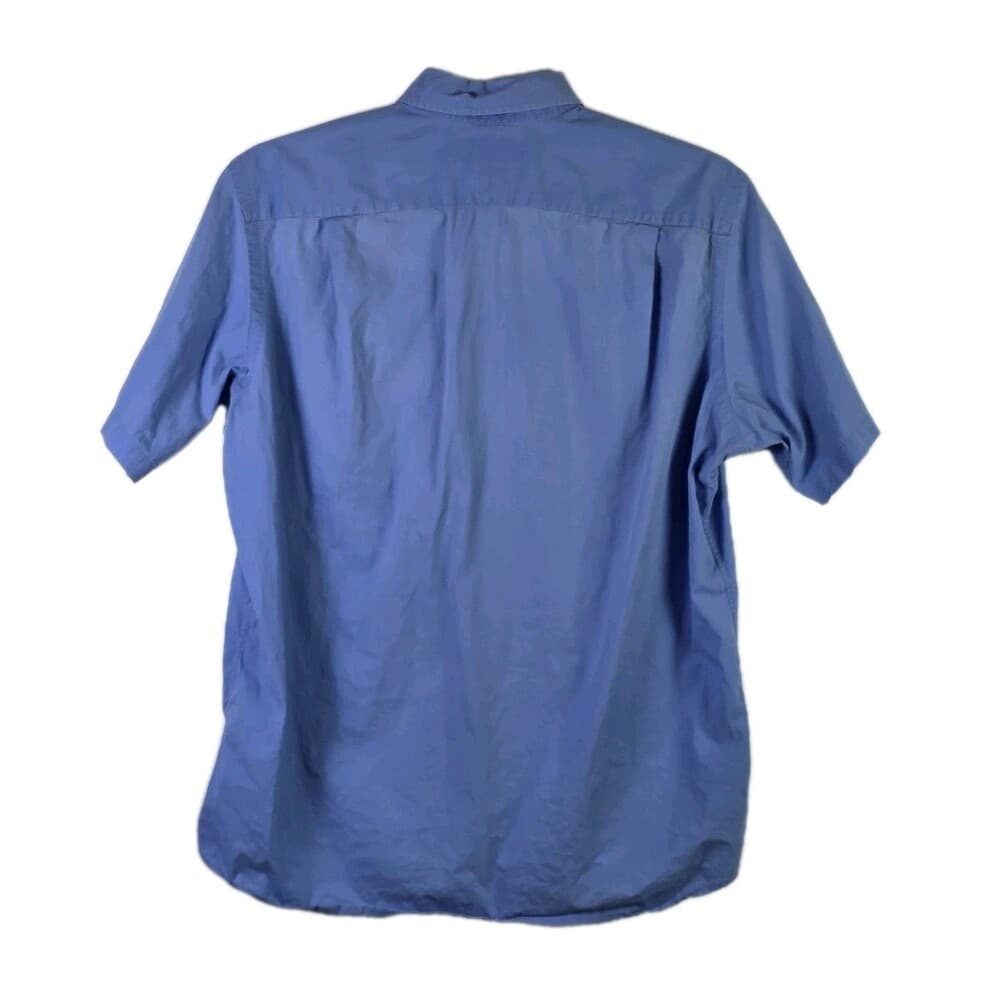 VTG Polo Ralph Lauren Mens Large Blue Chamois Outdoor Button Down Shirt - Thumbnail 8
