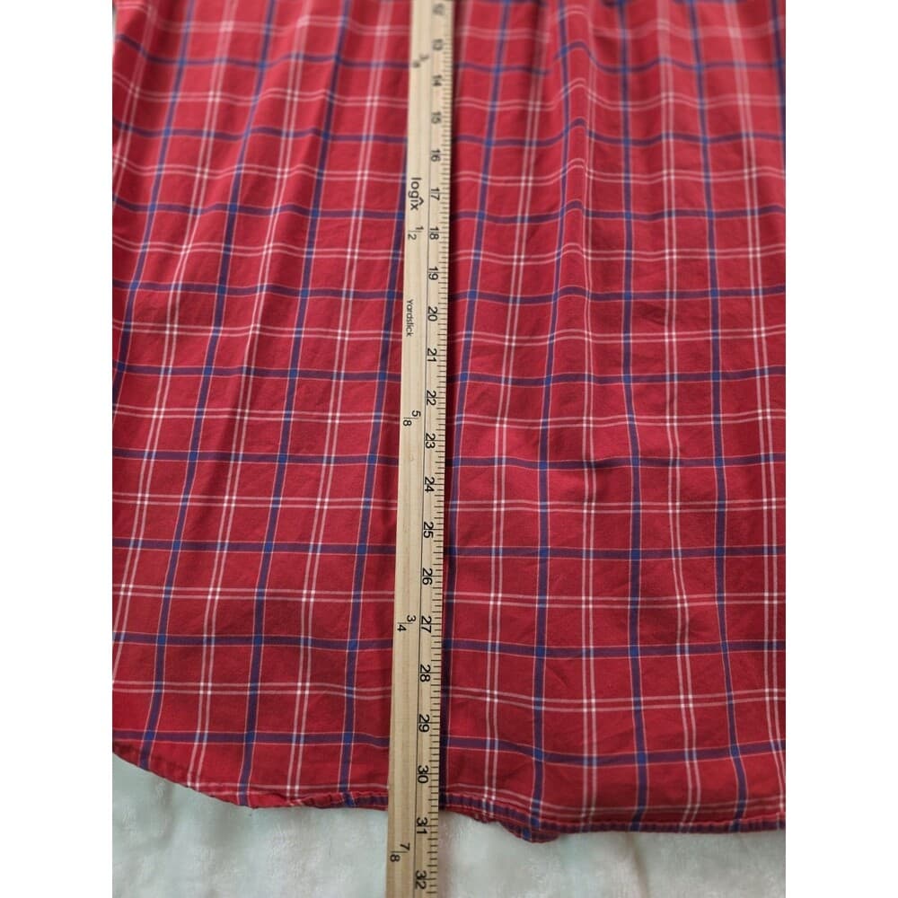 Wrangler George‎ Strait XL Red Plaid Button Up Shirt - Thumbnail 10
