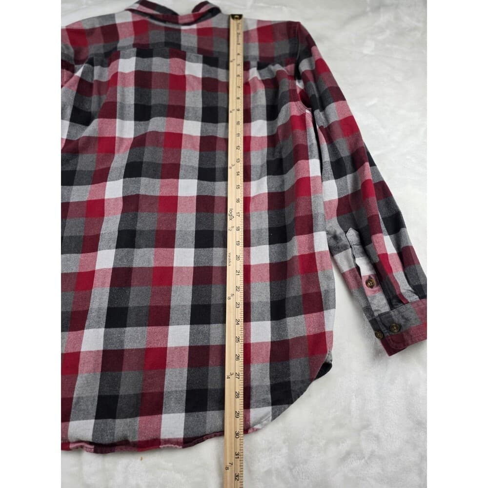 Carhartt Red‎ Black Checker Heavy Flannel Men's Size Large - Thumbnail 6