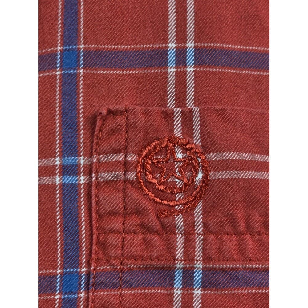Wrangler George‎ Strait XL Red Plaid Button Up Shirt - Thumbnail 2