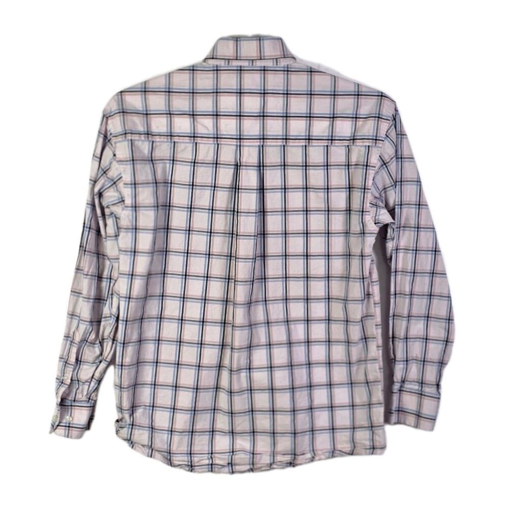 Wrangler George Strait Men's Medium Plaid‎ Long Sleeve Button Up Shirt - Thumbnail 4