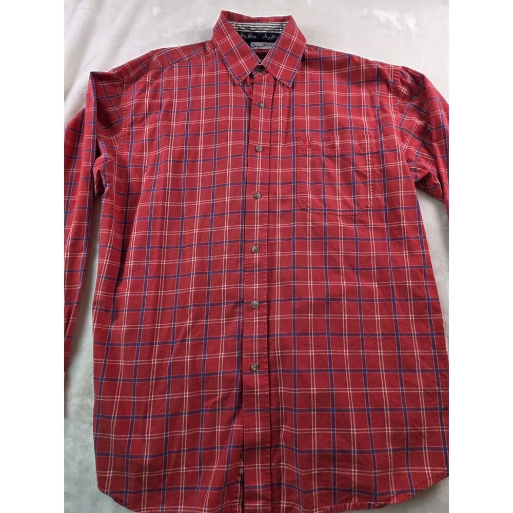 Wrangler George‎ Strait XL Red Plaid Button Up Shirt - Thumbnail 11