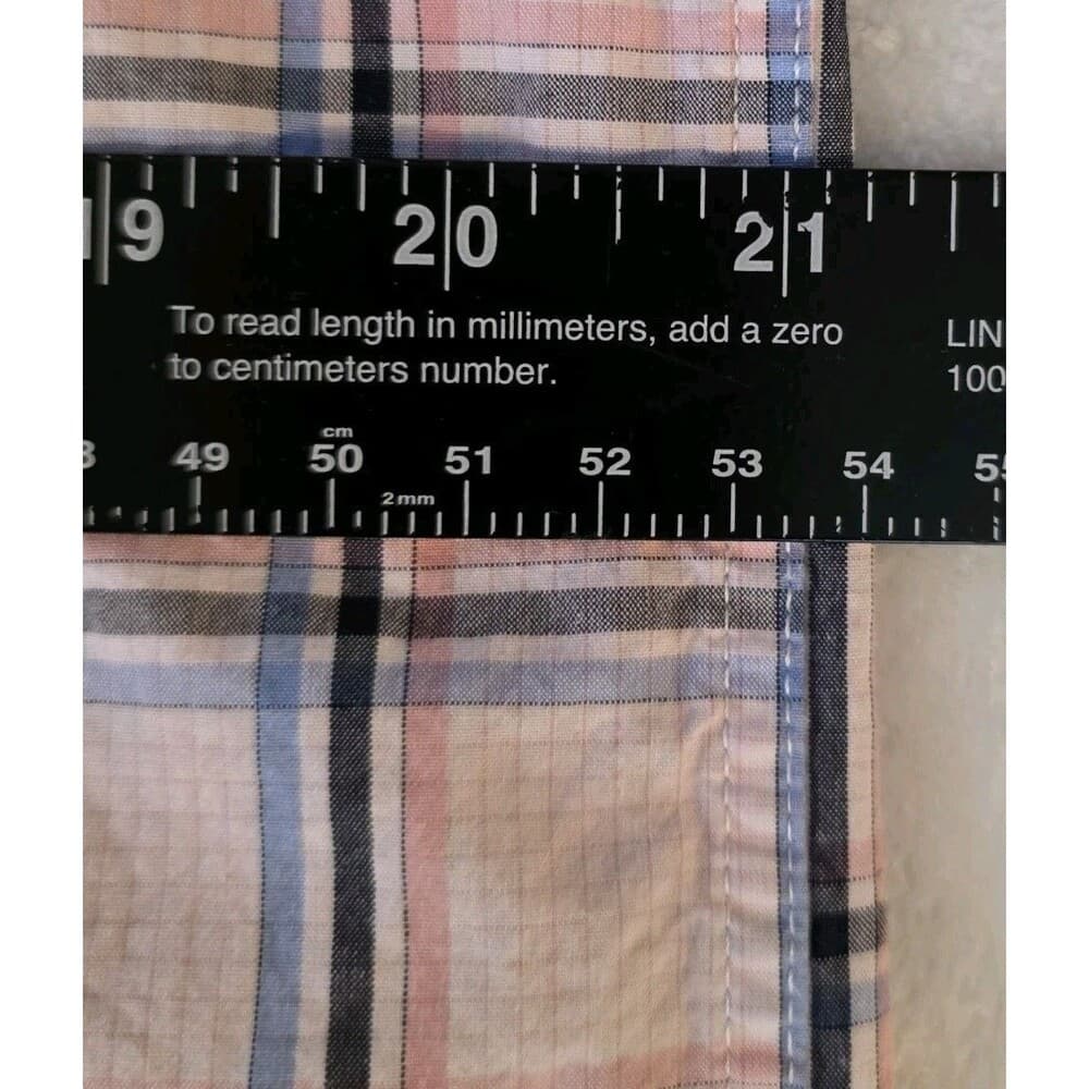 Wrangler George Strait Men's Medium Plaid‎ Long Sleeve Button Up Shirt - Thumbnail 3