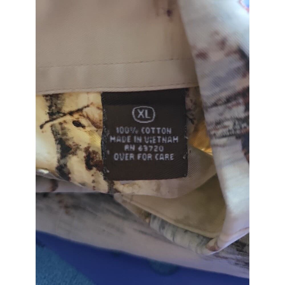 North River Men's XL Deer And Wildlife Print Short Sleeve Button Up Shirt - Thumbnail 2