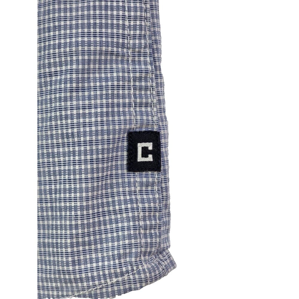 Chaps Men’s Size Medium Poplin Stretch Blue White Checkered Shirt Sleeve‎ Shirt - Thumbnail 3