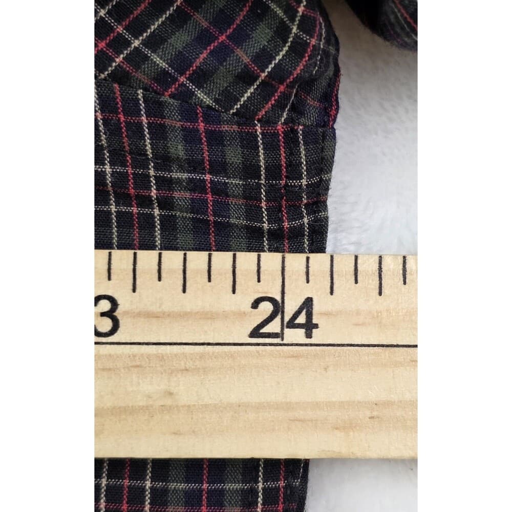 IZOD Men's 16.5 - 34/35 Large Long Sleeve Plaid Button Down Shirt‎ - Thumbnail 5