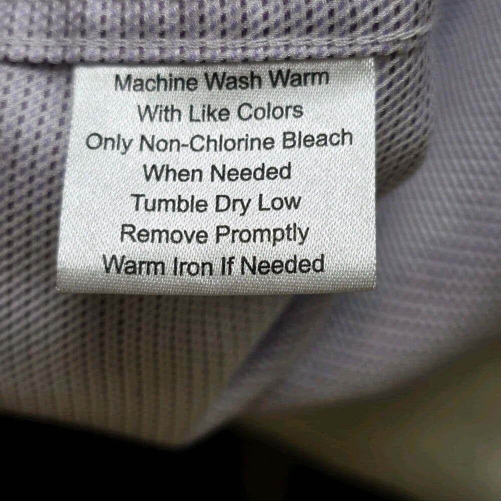 Joseph Abboud Men's 18.5-33 Purple Checkered Long Sleeve Button Down Dress Shirt - Thumbnail 3