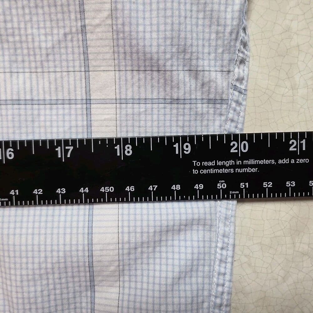 Michael Kors Shirt Men's‎ Blue Medium 15.5 -32/33 Slim Fit Stretch Long Sleeve - Thumbnail 4