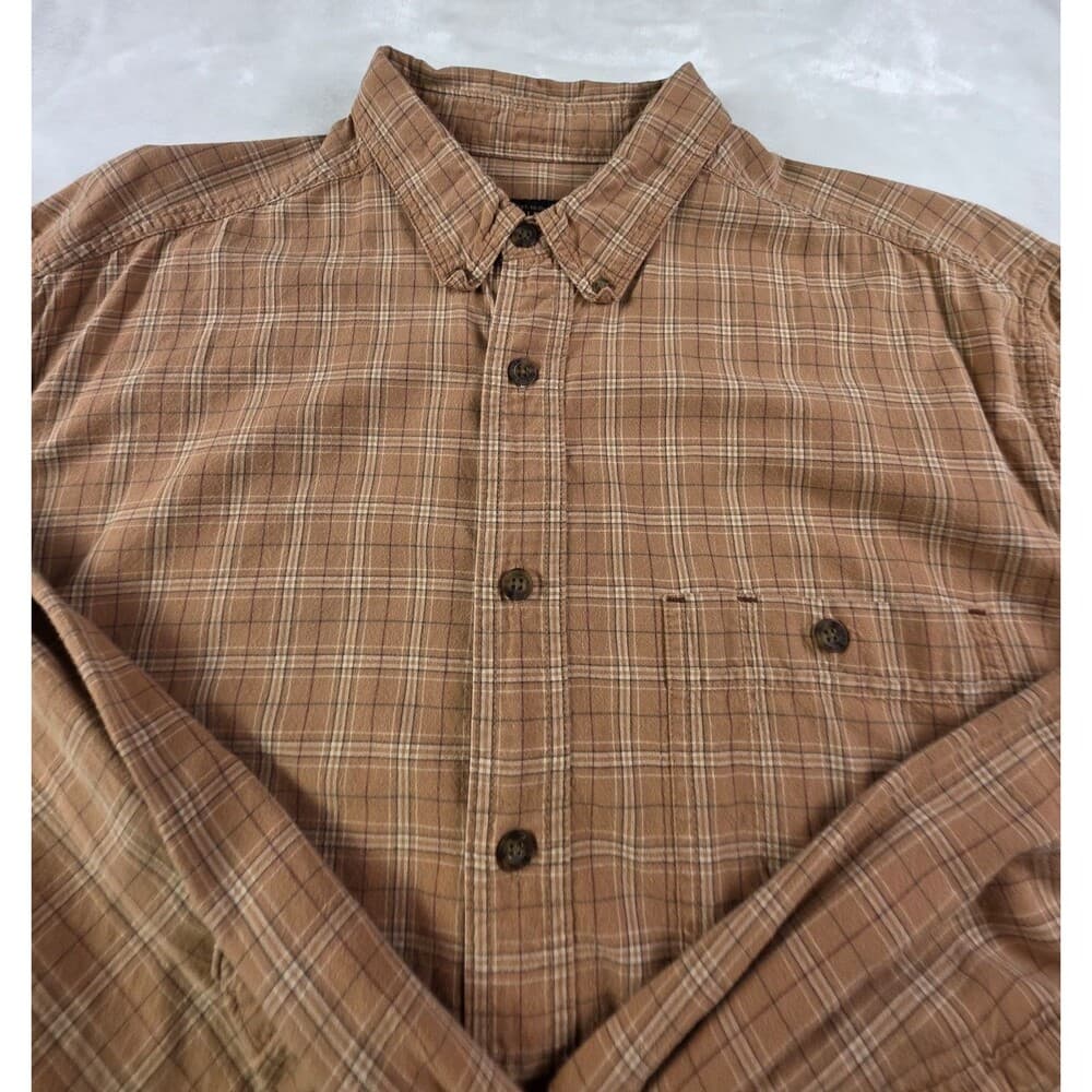 Vintage Woolrich Men's XL Buck Skin Plaid Long Sleeve Shirt‎ - Thumbnail 8