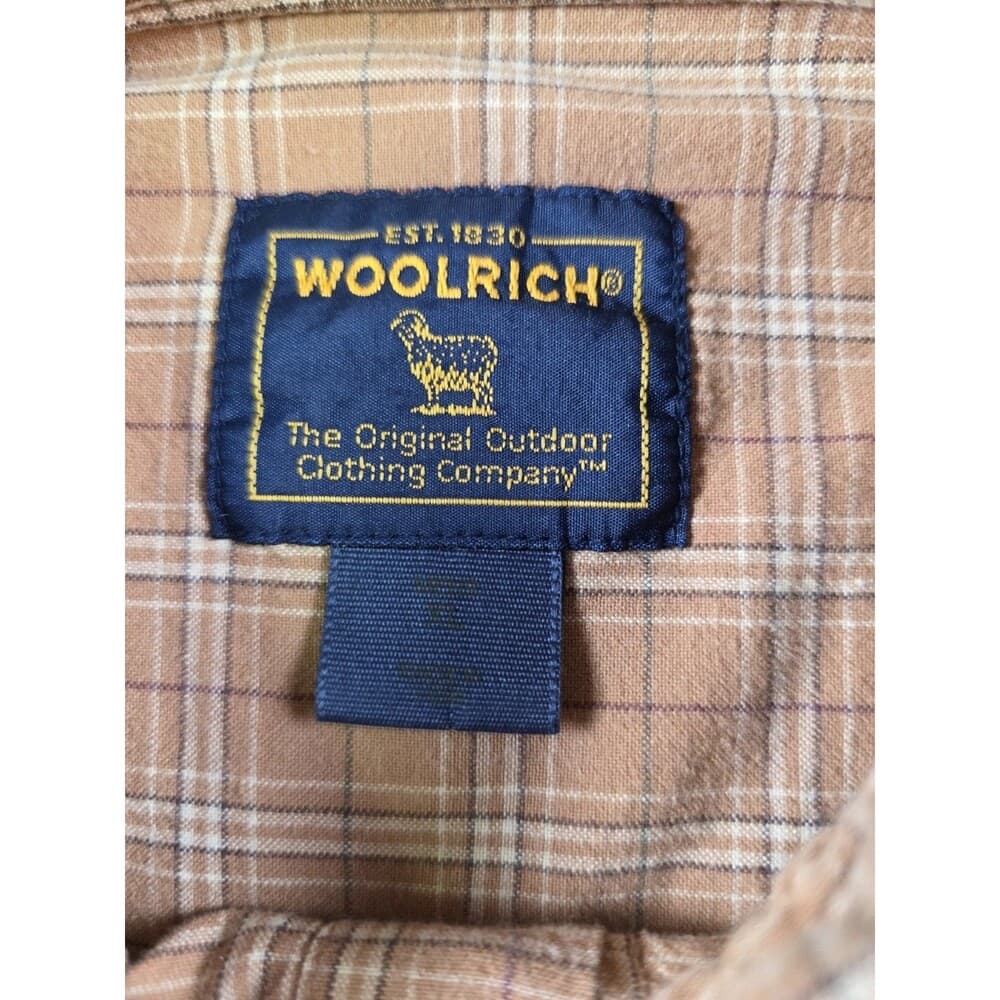 Vintage Woolrich Men's XL Buck Skin Plaid Long Sleeve Shirt‎ - Thumbnail 2