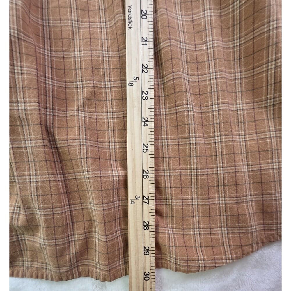 Vintage Woolrich Men's XL Buck Skin Plaid Long Sleeve Shirt‎ - Thumbnail 7
