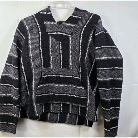 Iguana Jack Baja Unsex Large Black Hoodie - Thumbnail 8
