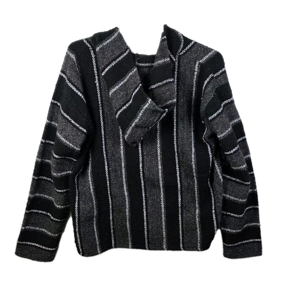 Iguana Jack Baja Unsex Large Black Hoodie - Thumbnail 2