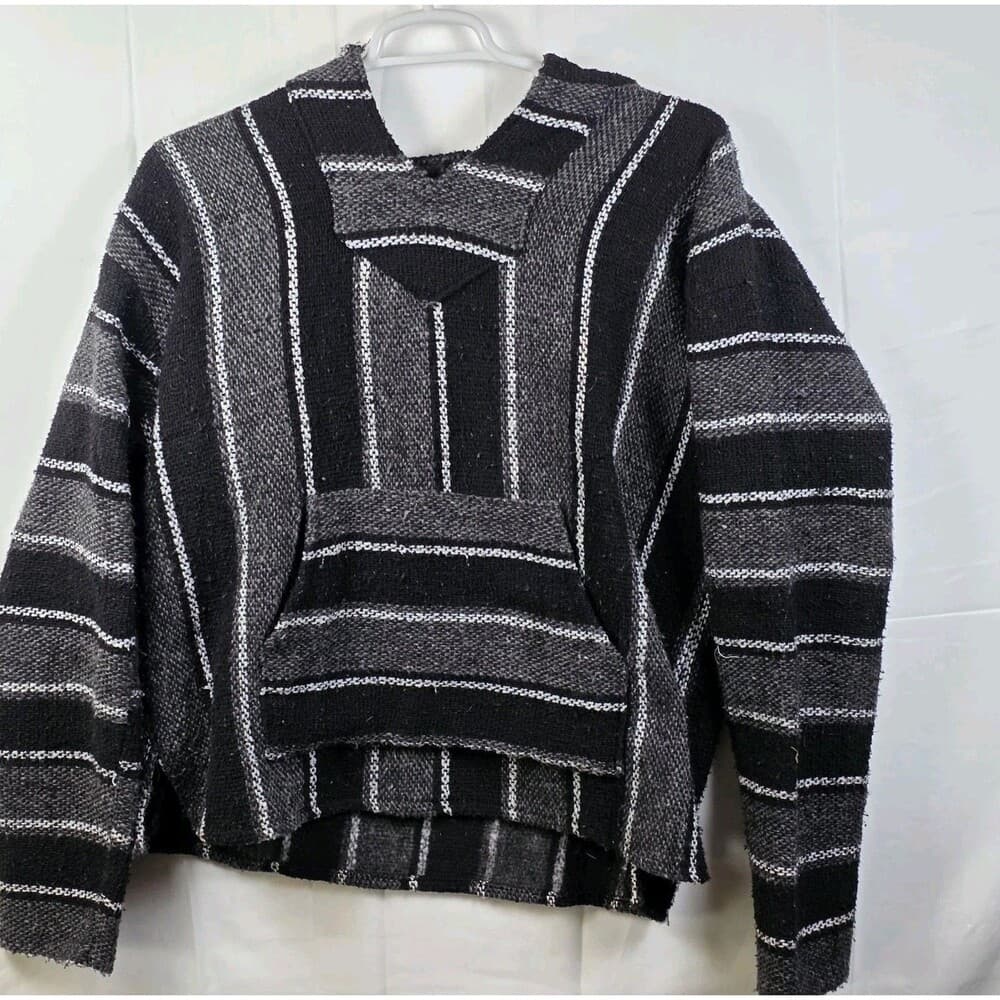 Iguana Jack Baja Unsex Large Black Hoodie - Thumbnail 7