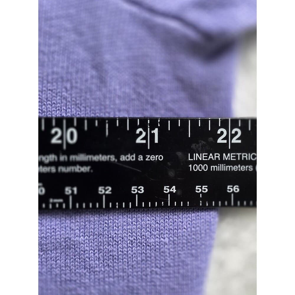Polo Ralph Lauren Golf Men's Large Purple Cashmear & Cotton V-Neck Knit Sweater‎ - Thumbnail 5