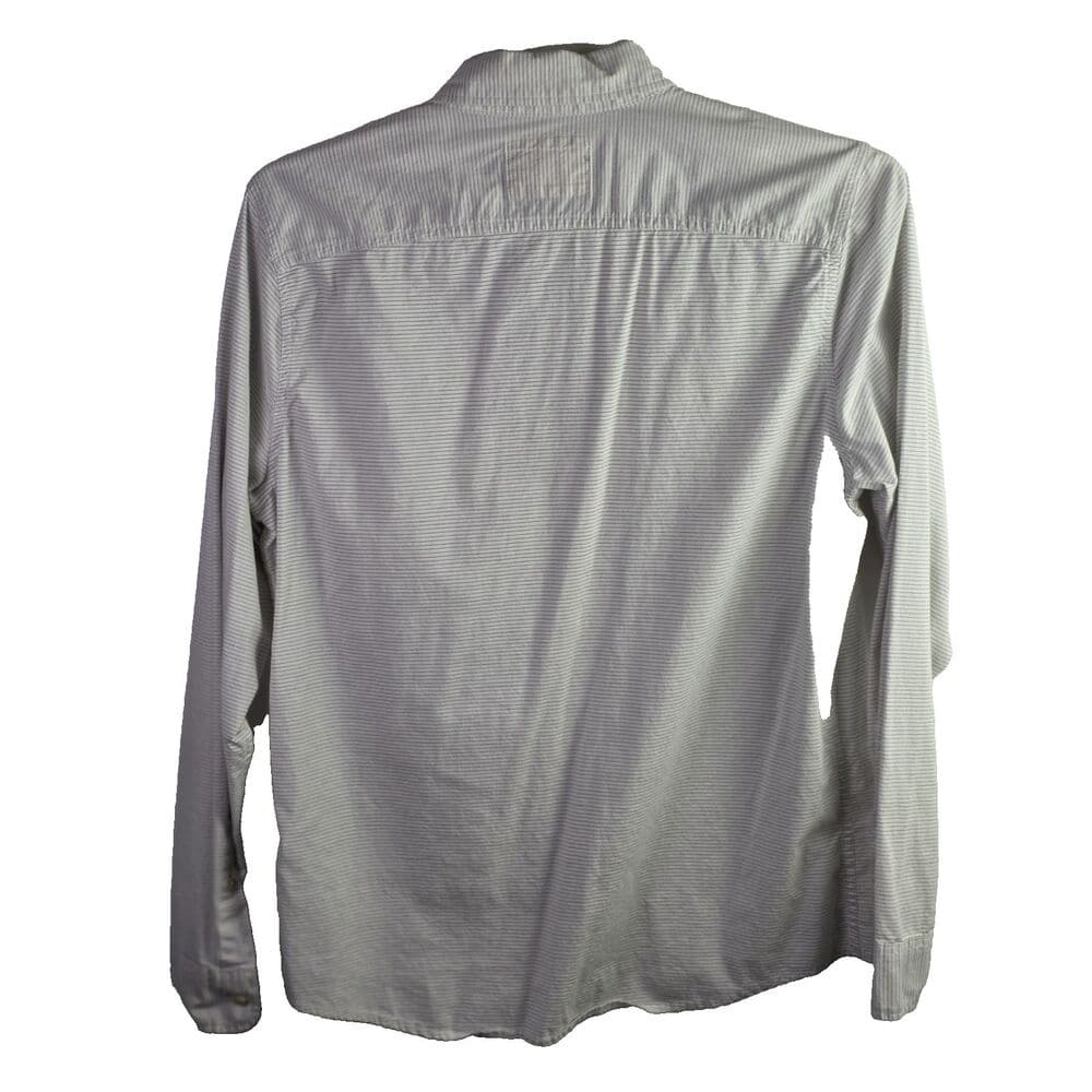 Hollister Shirt Mens Large Blue White‎ Stripe Button Down Long Sleeve Cotton - Thumbnail 6