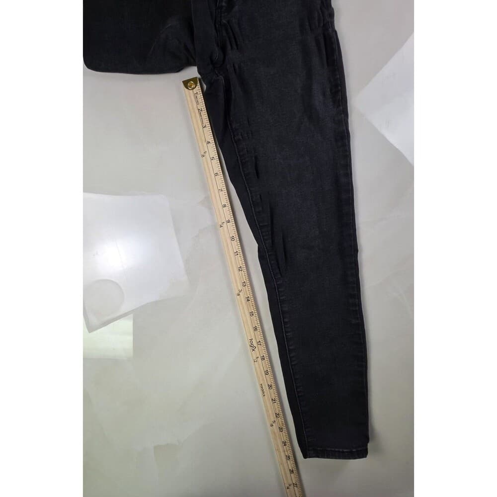 Vintage 90s Guess Women Sz 25 Curvy Mid Rise Skinny Bella‎ Fit Black jeans - Thumbnail 8