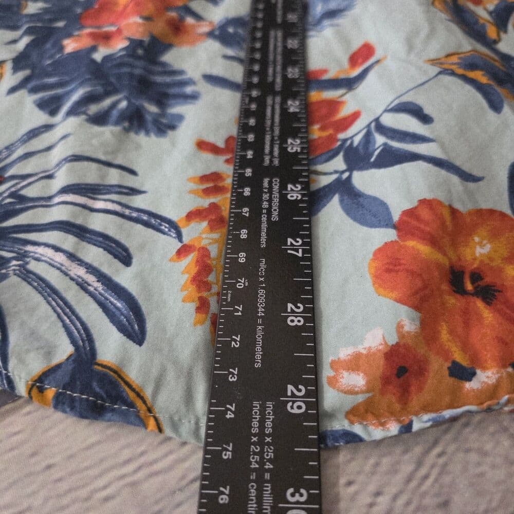 Denim & Flower 1942 Men's Small Slim Fit Floral Short Sleeve Button Up Shirt - Thumbnail 8