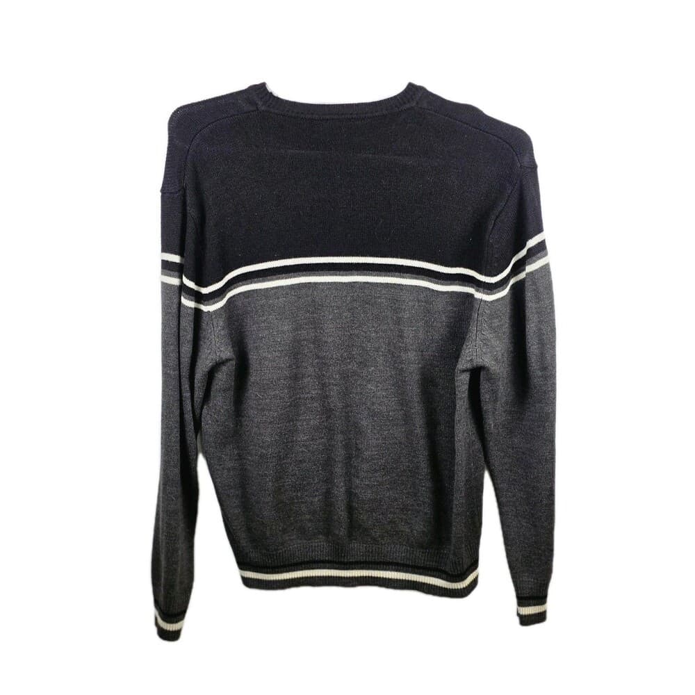 Ferruche Men's XL Black & Gray 100% Acrylic Long Sleeve Sweater - Thumbnail 3