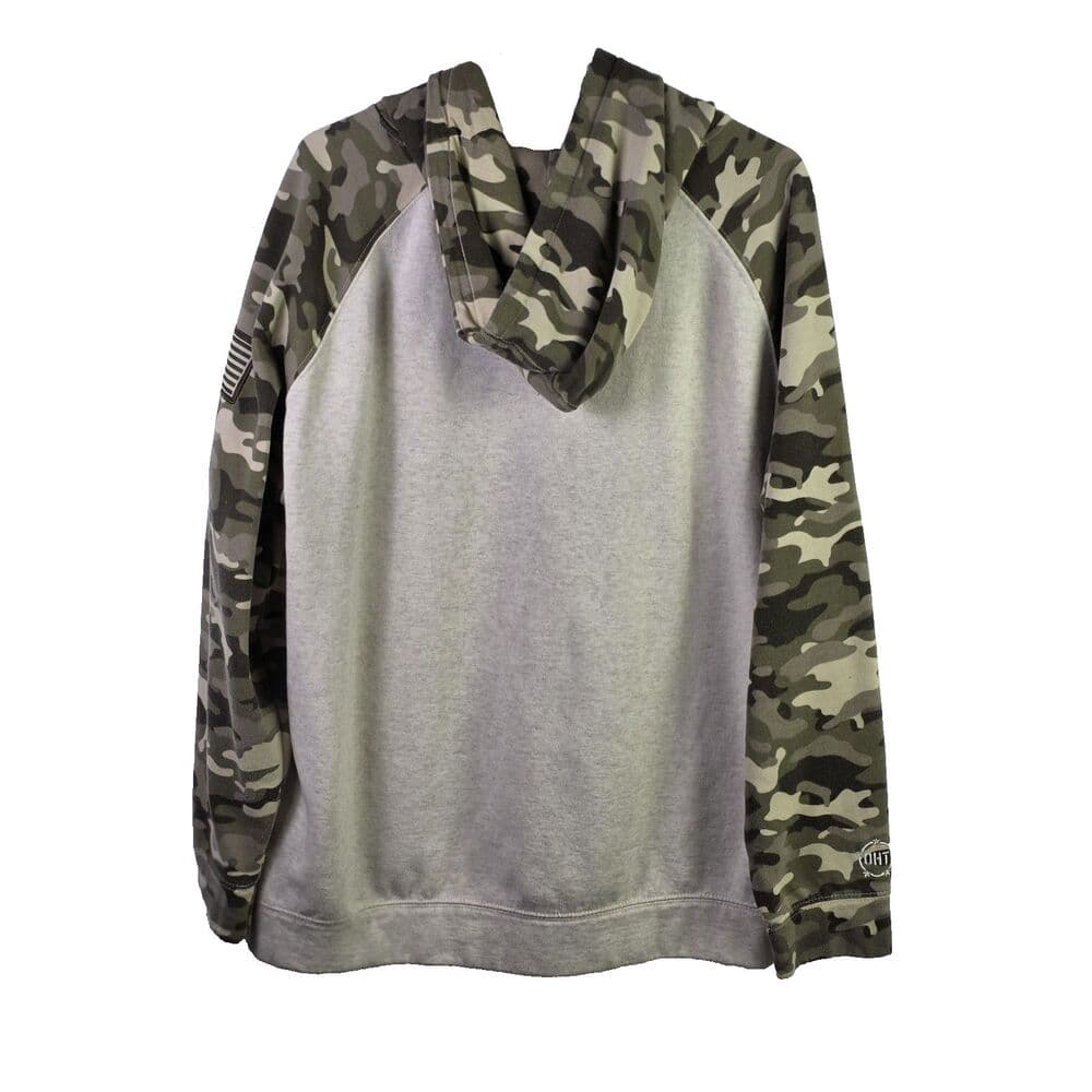 Oklahoma Sooners Men's XXL Gray Camo Veterans Military Hoodie - Thumbnail 5