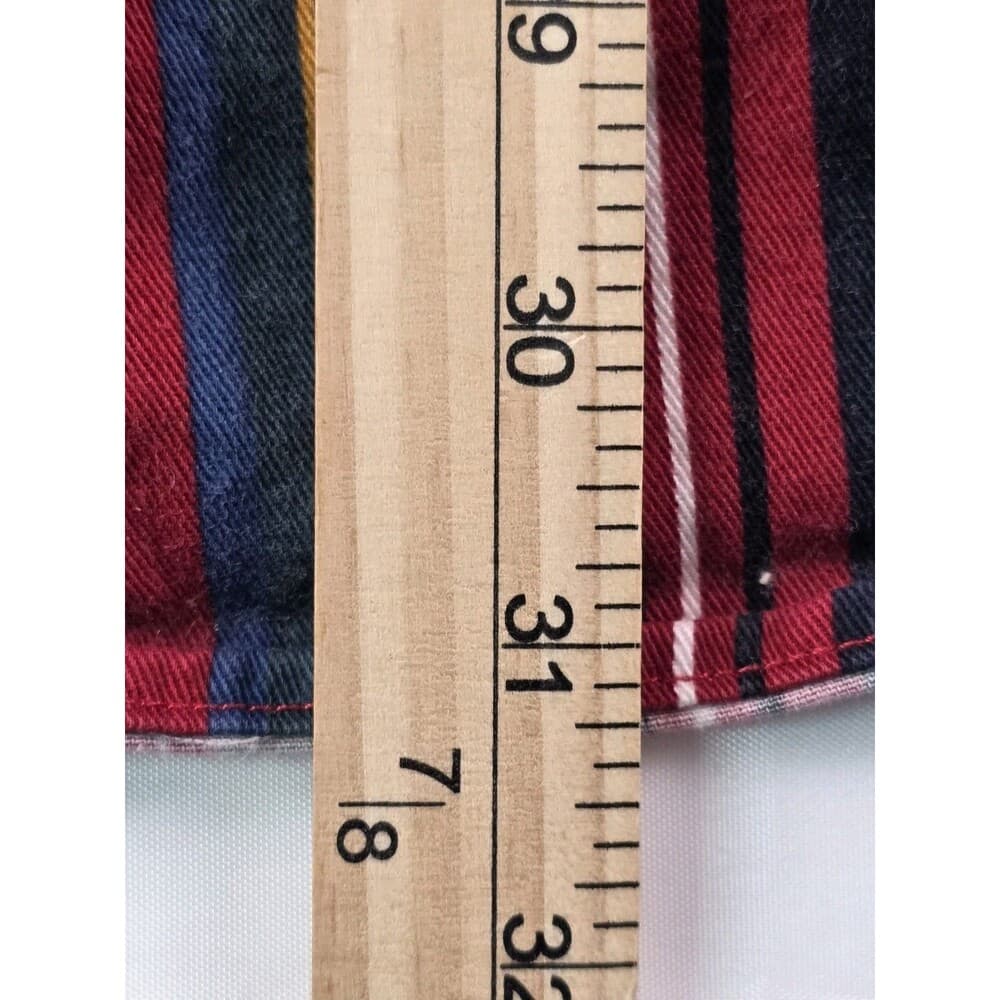 Vtg‎ 90's Chaps Men's XL Colorful Striped Colorblock Button Up Shirt - Thumbnail 7