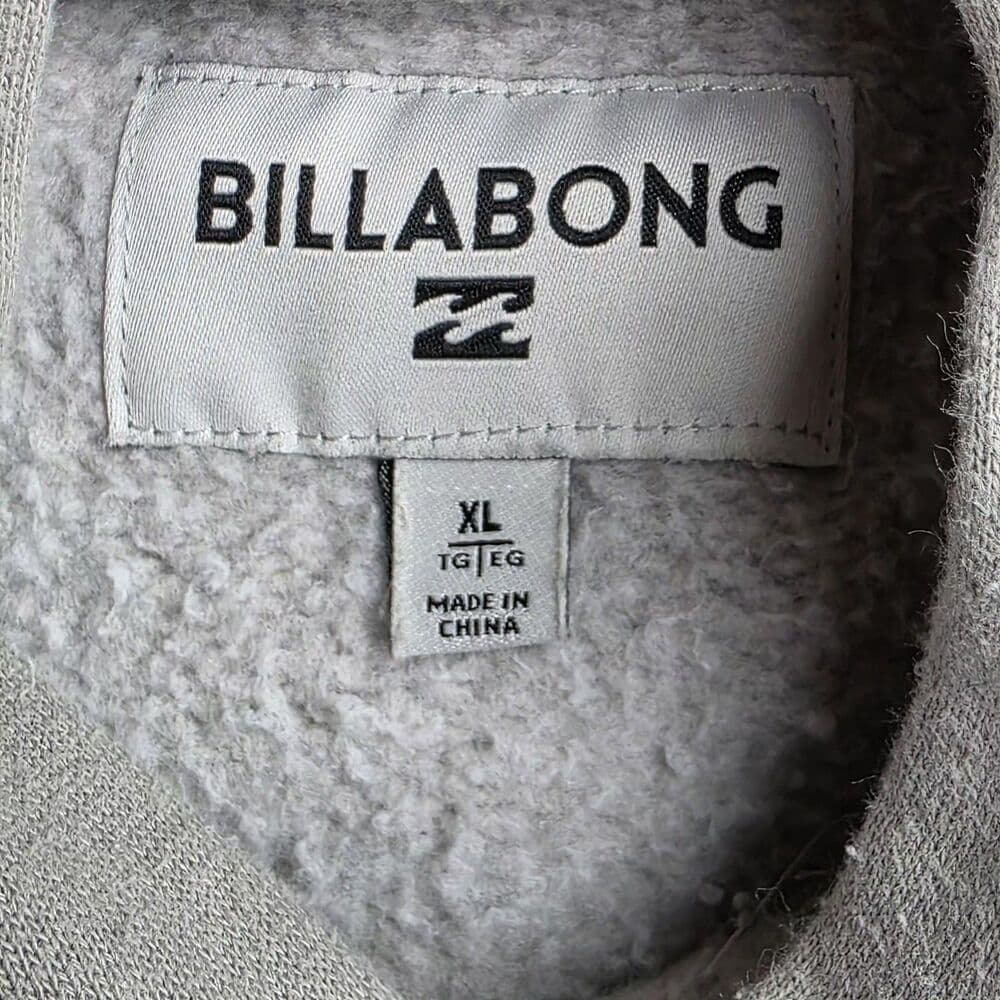 Billabong Men’s XL Grey Pocket Hoodie - Thumbnail 2