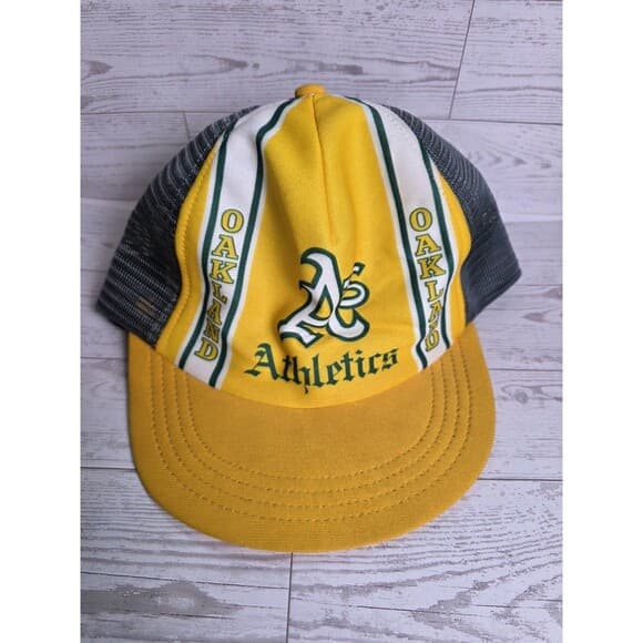 Vintage Oakland Athletics A's Trucker Mesh MLB Baseball‎ Cap - Thumbnail 5