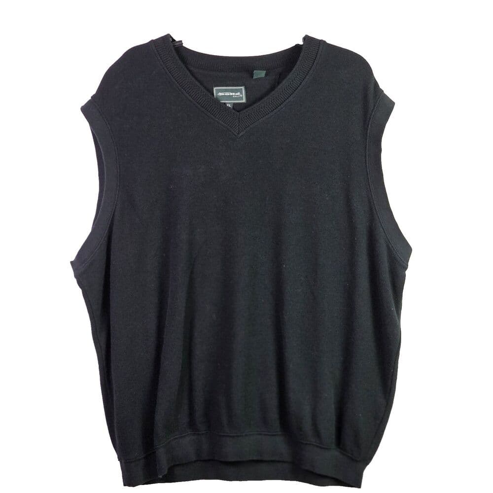 Bolle Men's XL Black V-Neck Golf Vest - Thumbnail 5