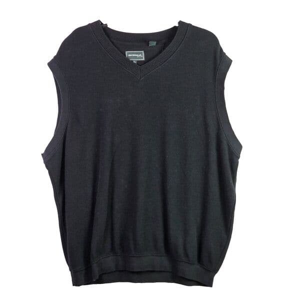 Bolle Men's XL Black V-Neck Golf Vest - Thumbnail 6
