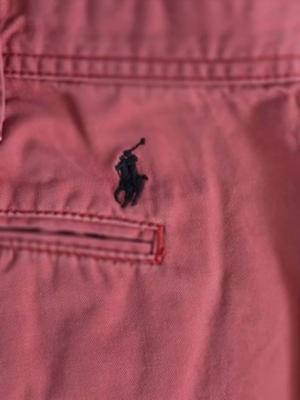 Polo Ralph Lauren Men's 40 Pink Chino Flat Front Casual Shorts - Thumbnail 4