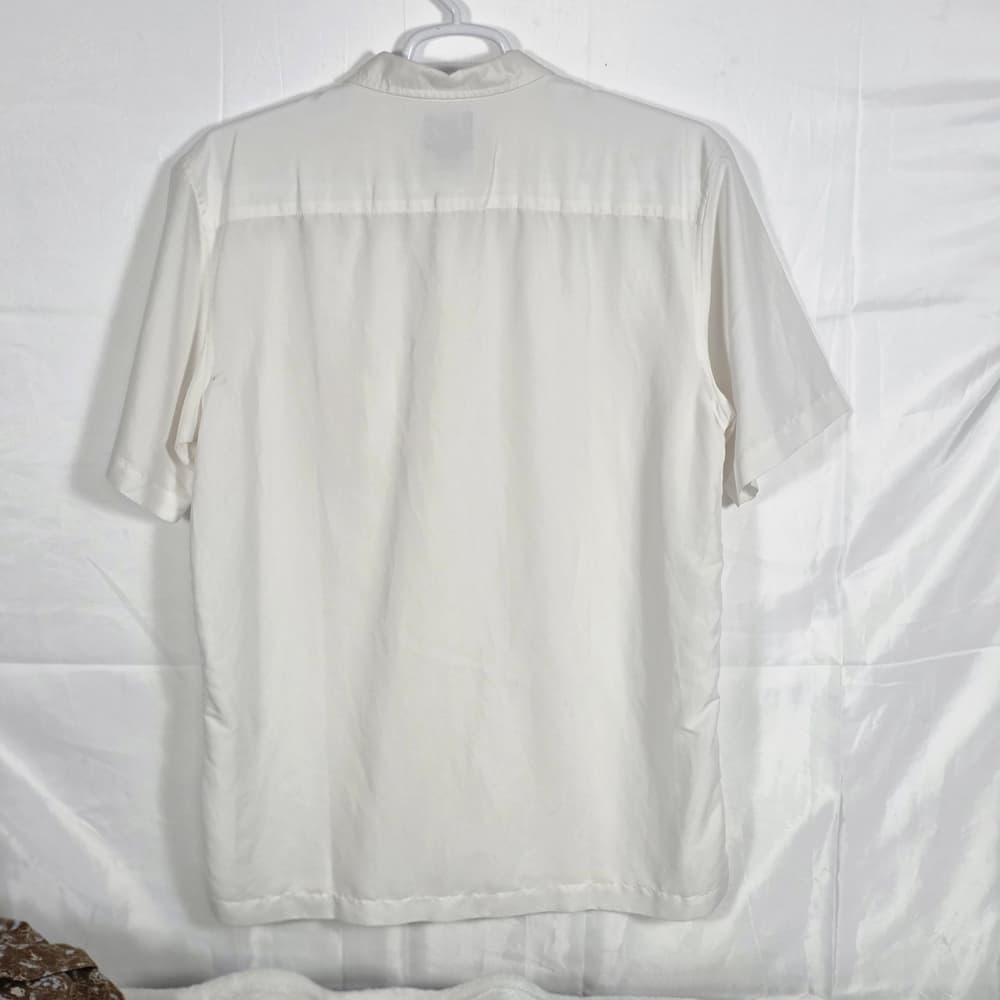 Quiksilver Men's Large White Button Down Shirt - Thumbnail 4