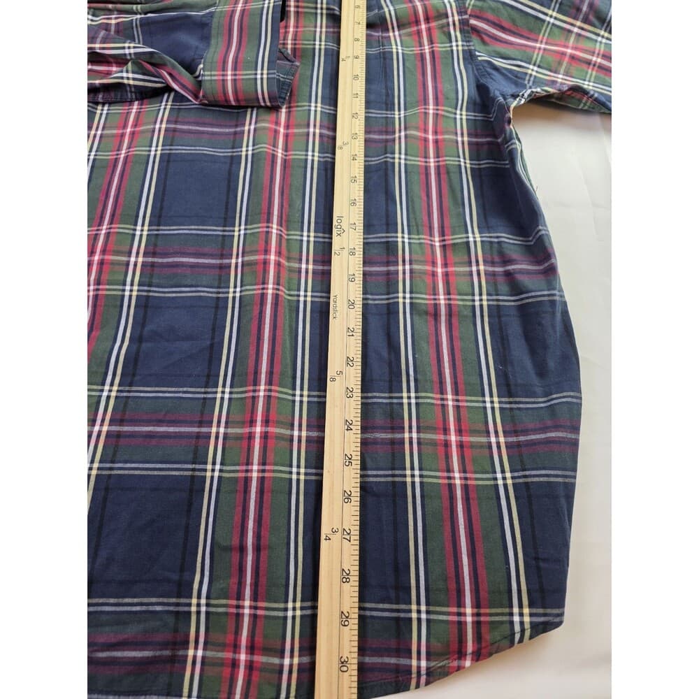 IZOD Men's XXL Multicolored Plaid Button Up Long Sleeve Shirt‎ - Thumbnail 5
