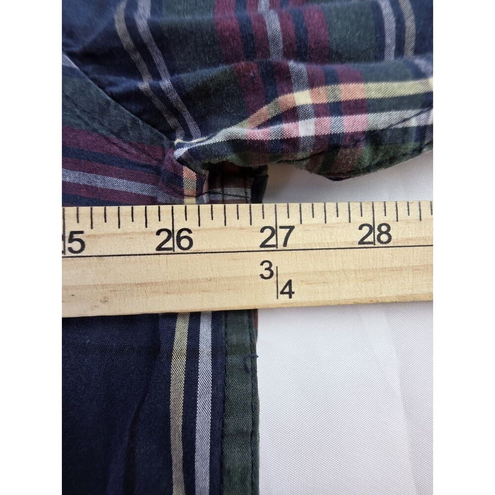 IZOD Men's XXL Multicolored Plaid Button Up Long Sleeve Shirt‎ - Thumbnail 6