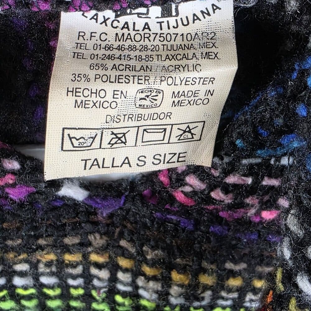 Lexcala Tijuana Size Small Multicolored‎ Baja Poncho - Thumbnail 2