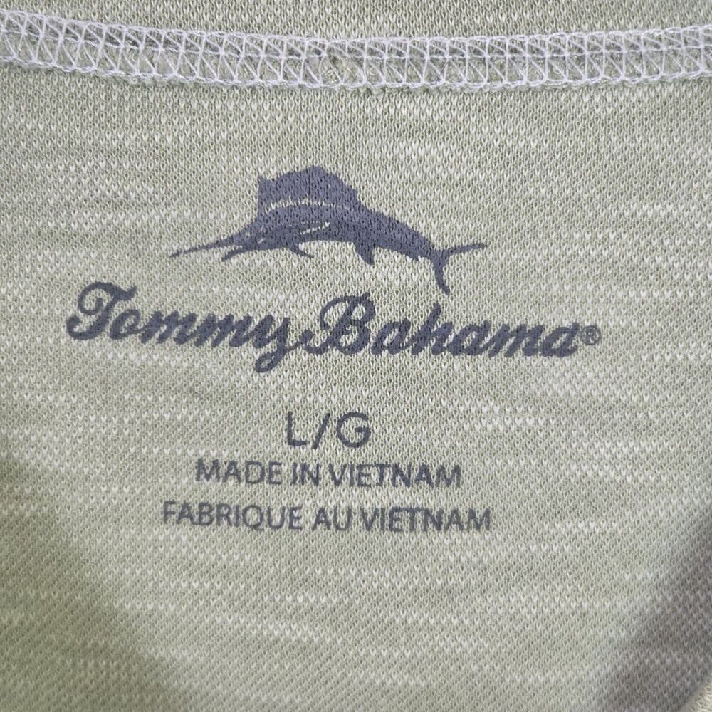 Tommy Bahama Men’s Large Green Island Shirt - Thumbnail 4