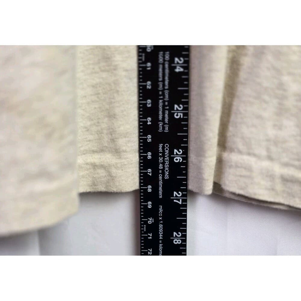 Ralph Lauren Mens Large‎ Cream V-Neck Short Sleeve T-Shirt - Thumbnail 8
