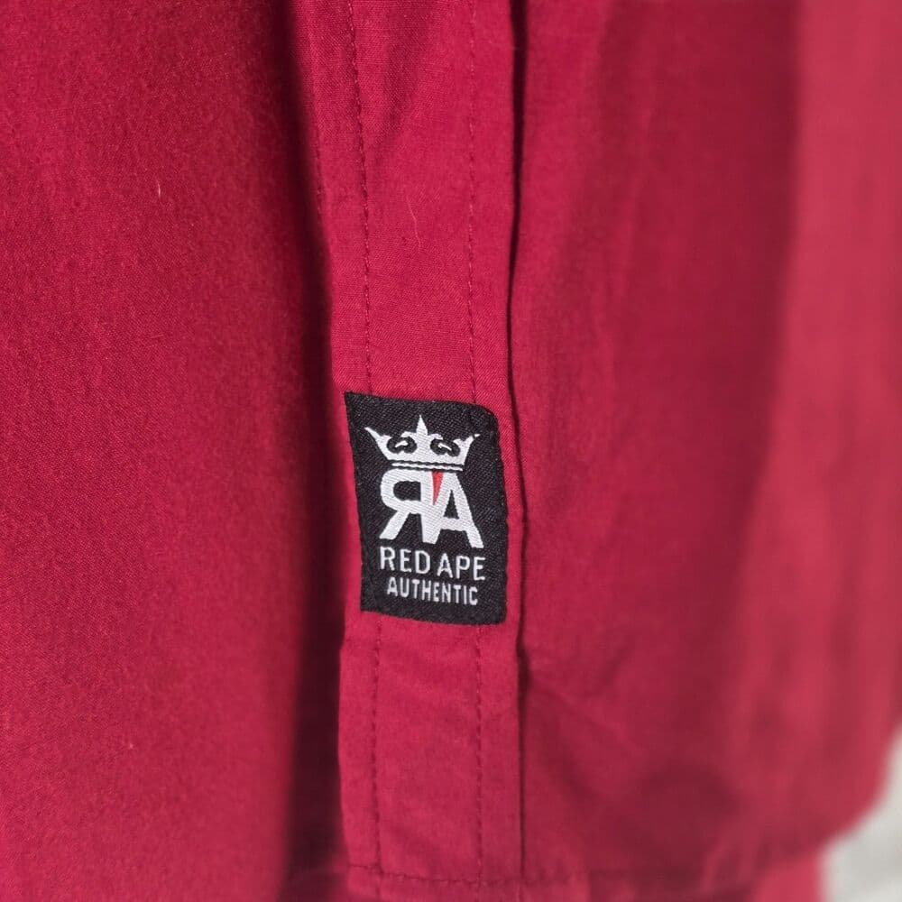 Red Ape Men's 4X Red Embroidered Long Sleeve Button Down Shirt - Thumbnail 4