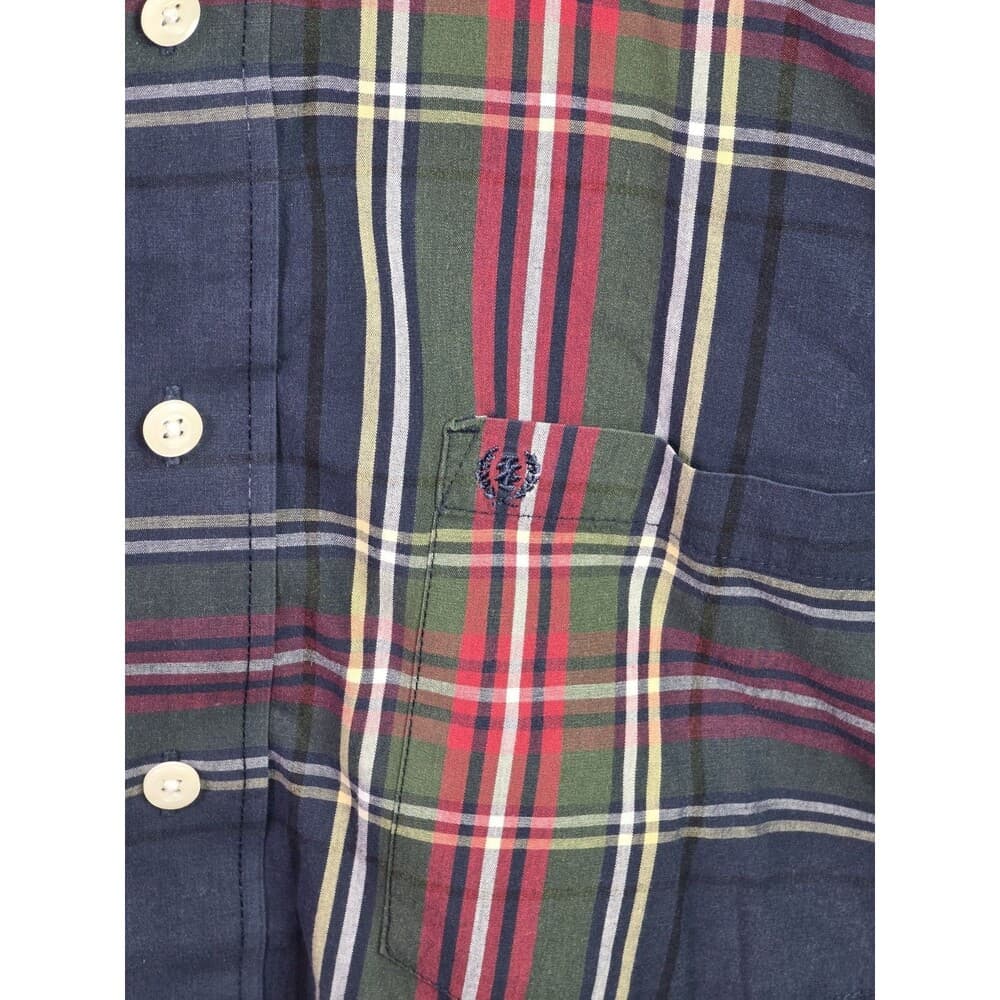 IZOD Men's XXL Multicolored Plaid Button Up Long Sleeve Shirt‎ - Thumbnail 2