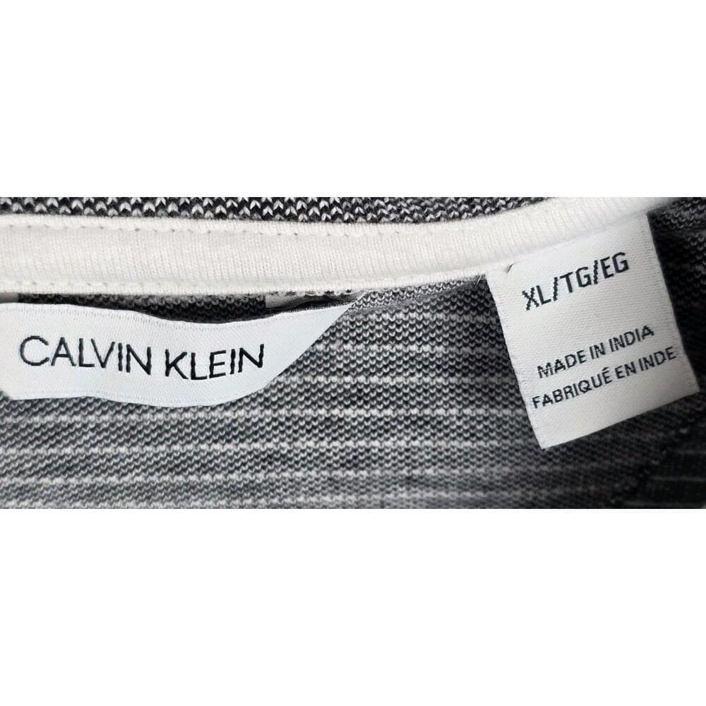 Men’s Calvin Klein XL Gray Short‎ Sleeve Polo Shirt - Thumbnail 2