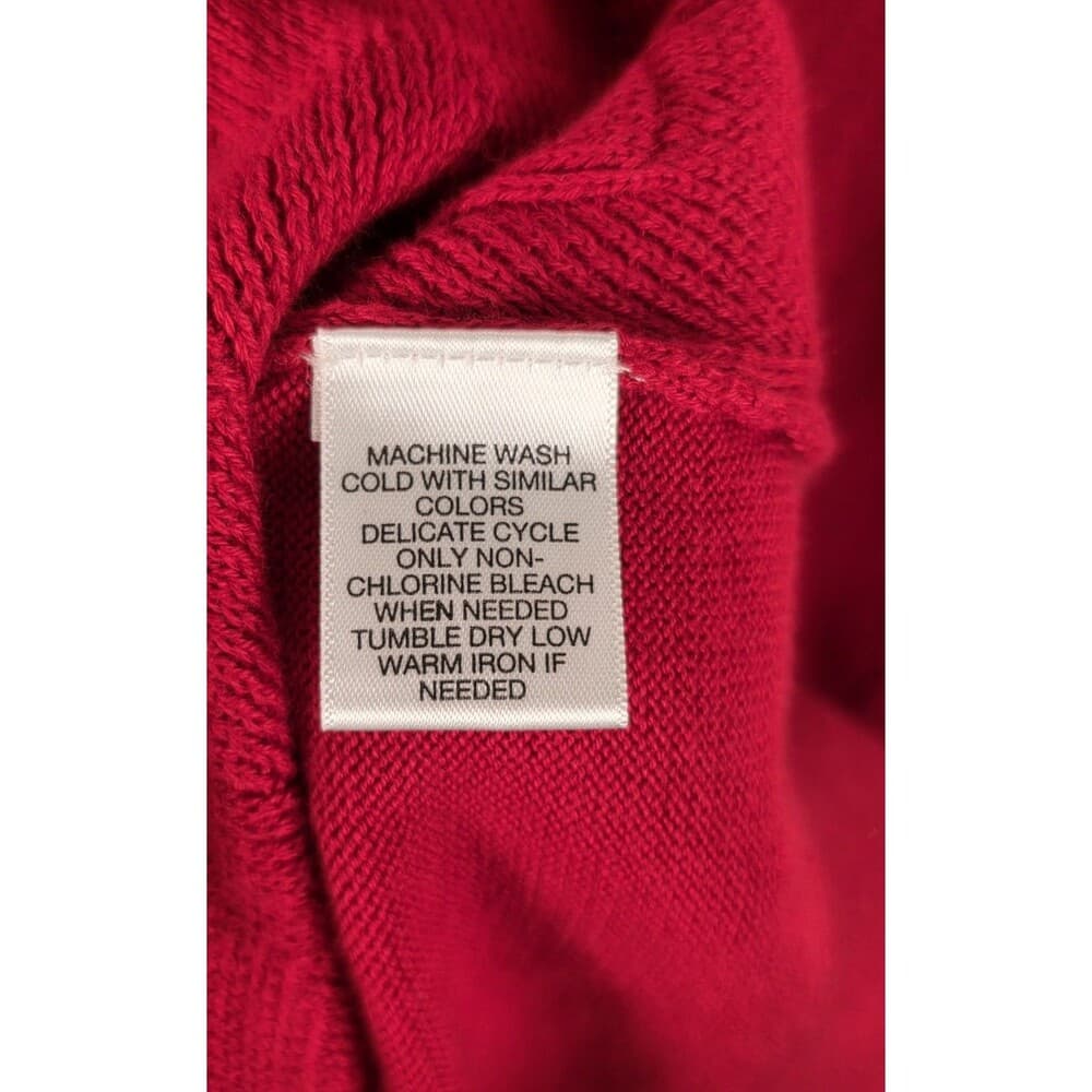 Daniel Cremieux Men's Large Red Cable Knit Pullover‎ - Thumbnail 3