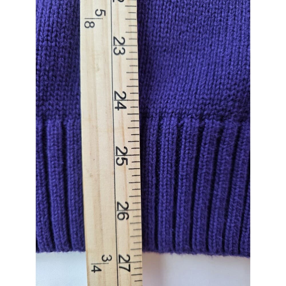 Vintage CHAPS Men’s XL Purple Cable Knit Sweater‎ - Thumbnail 8