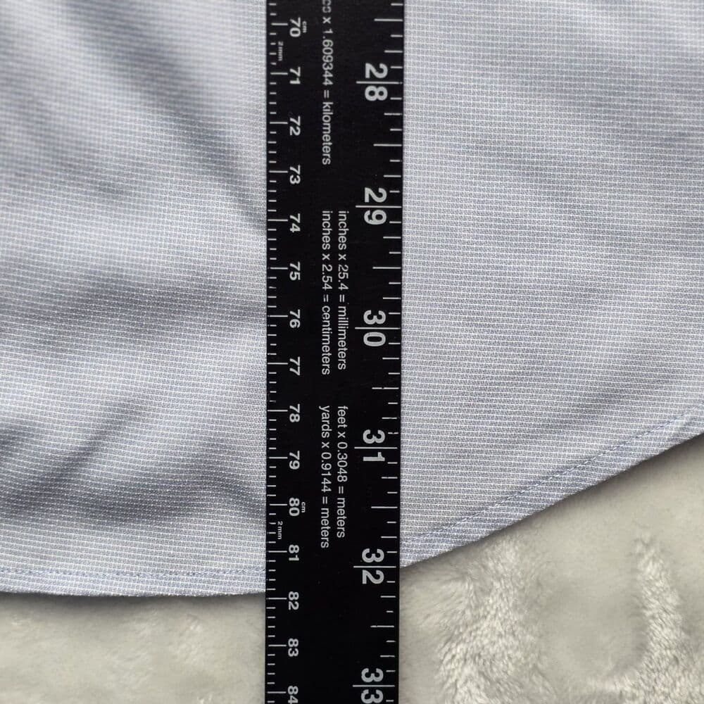 Liz Claiborne Men's Large 16- 32/33 Light Blue Long Sleeve Button Up Shirt‎ - Thumbnail 6