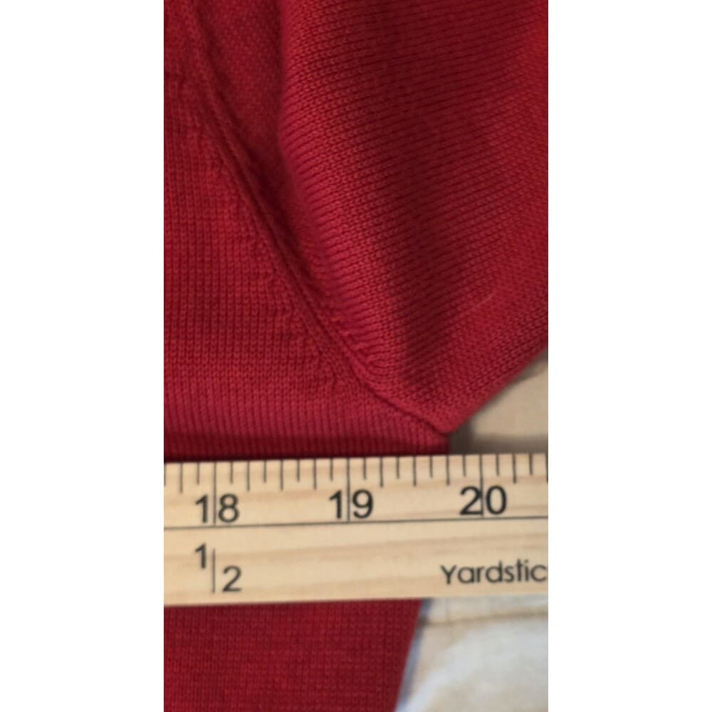 Daniel Cremieux Men's Large Red Cable Knit Pullover‎ - Thumbnail 4