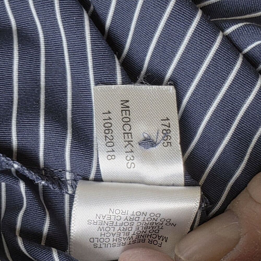 Peter Millar Men's‎ Large Blue Striped Delmar CC Short Sleeve Golf Polo Shirt - Thumbnail 9