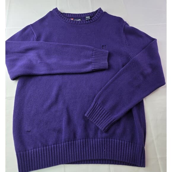 Vintage CHAPS Men’s XL Purple Cable Knit Sweater‎ - Thumbnail 10