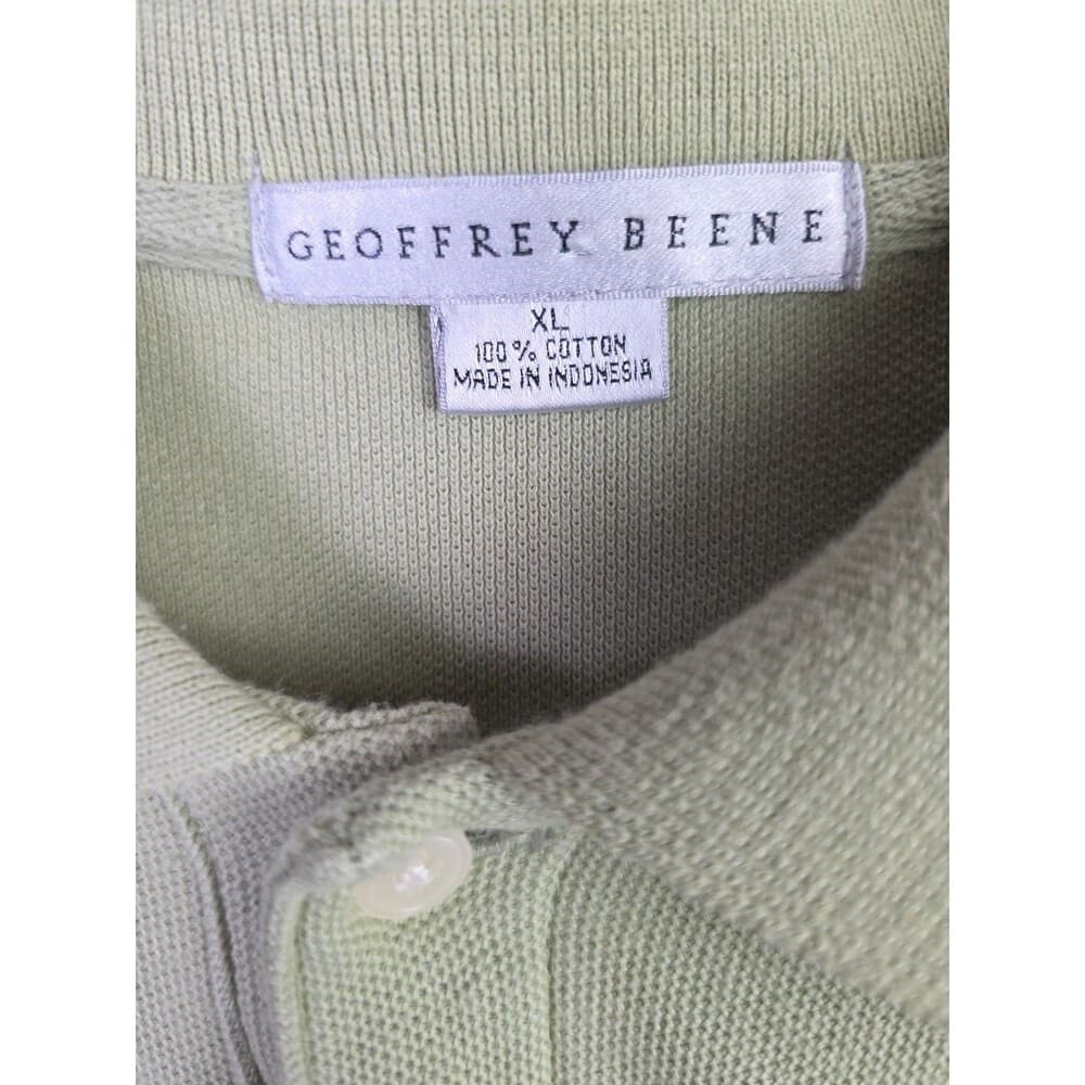Geoffrey Beene Men’s XL Yellow, Green & Beige Short Sleeve Polo Shirts‎ (3) - Thumbnail 9