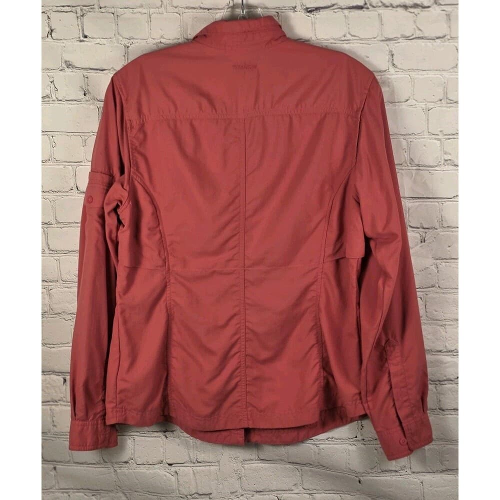 Columbia Women's Medium Coral Titanium Vented Roll Tab Fishing Shirt - Thumbnail 5
