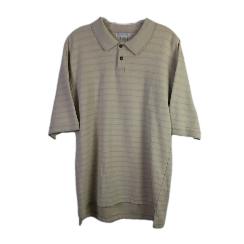 Geoffrey Beene Men’s XL Yellow, Green & Beige Short Sleeve Polo Shirts‎ (3) - Thumbnail 14