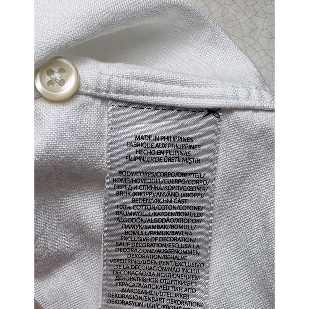 Polo Ralph‎ Lauren Men's XXL TTG White Short Sleeve Dress Shirt - Thumbnail 3