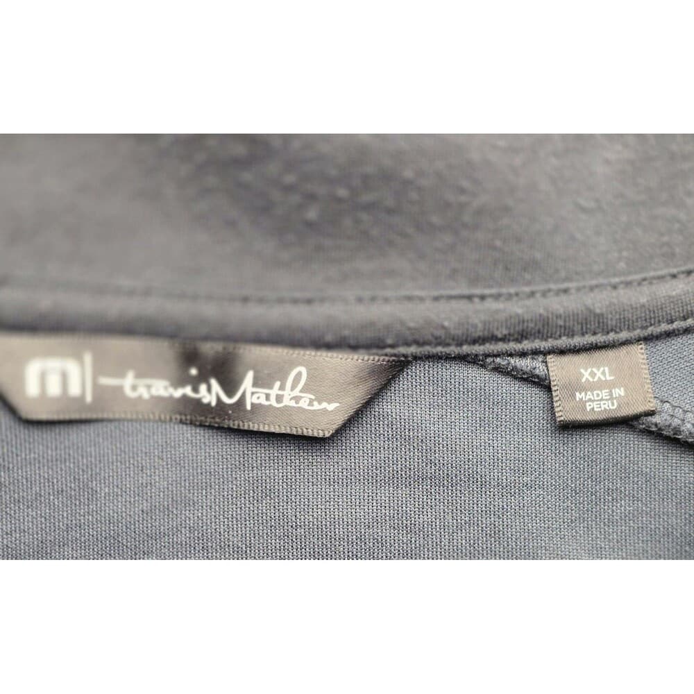 Travis‎ Mathew Men's XXL Black 1/4 Zip Diamante Country Club Pullover - Thumbnail 2